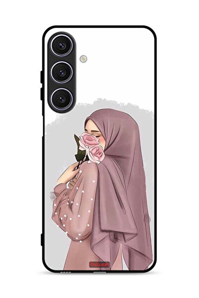 Tolwak غطاء حماية لهاتف سامسونج جالاكسي A17 برسومات فتاة تحمل ورودًا