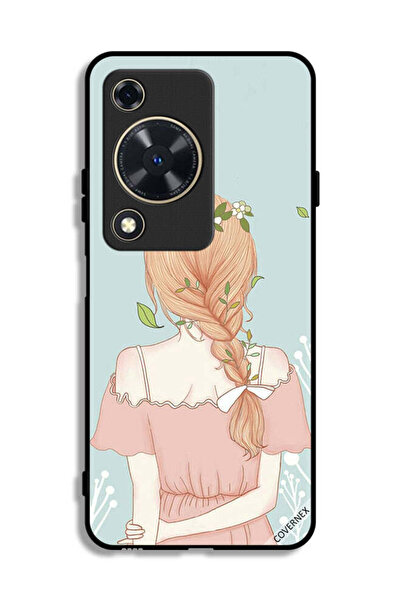 Covernex غطاء حماية لهاتف هواوي نوفا Y63 بفتاة واقفة بمظهر لطيف