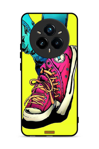 Tolwak غطاء حماية لهاتف Realme 14 Pro Plus 5G، حذاء قماشي، تصميم فني