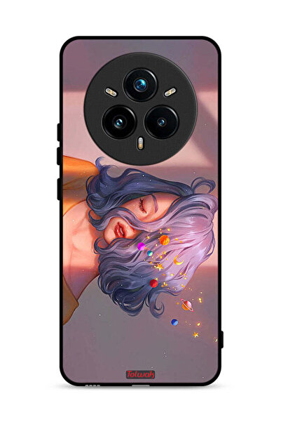 Tolwak Realme 14 Pro Plus 5G Protective Case Cover Girl And Space Art
