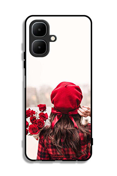 Tolwak غطاء حماية لهاتف إنفينيكس سمارت 10 يحمل زهورًا