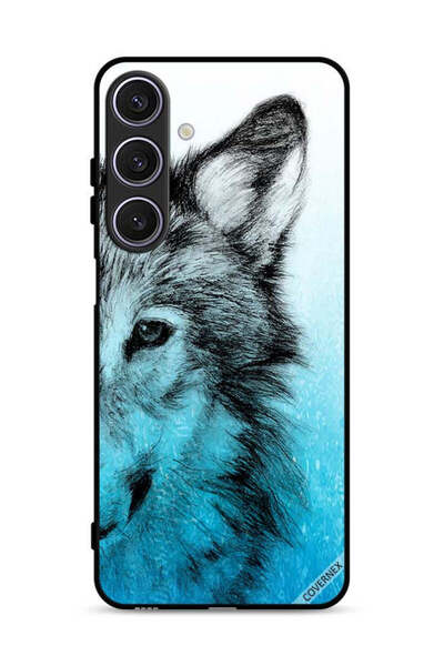 Covernex غطاء حماية لهاتف Samsung Galaxy A17 بتصميم نصف وجه ذئب
