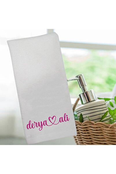 Ursa KİŞİYE ÖZEL İSİMLİ BÜYÜK BOY NAKIŞLI HAVLU 50x90