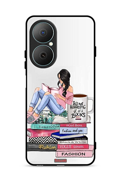 Tolwak Huawei Nova Y73 Protective Case Cover Girl And Fashion Books Art