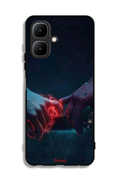 Tolwak غطاء حماية لهاتف Infinix Smart 10 - يدين محترقتين