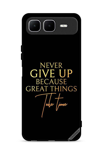 Covernex غطاء حماية لهاتف Infinix Smart 10 Plus لا تستسلم أبدًا لأن الأشياء ا...