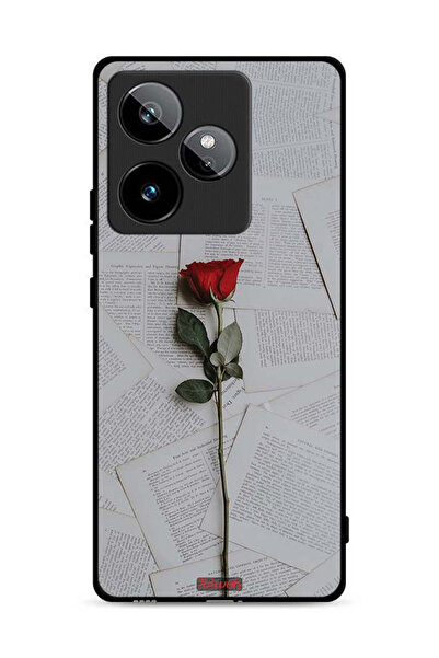 Tolwak غطاء حماية لهاتف Realme GT 7 5G وردي على ورق