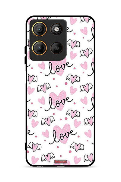 Tolwak غطاء حماية موتورولا موتو جي 15 بنمط فني مزين برسومات الحب والقلب