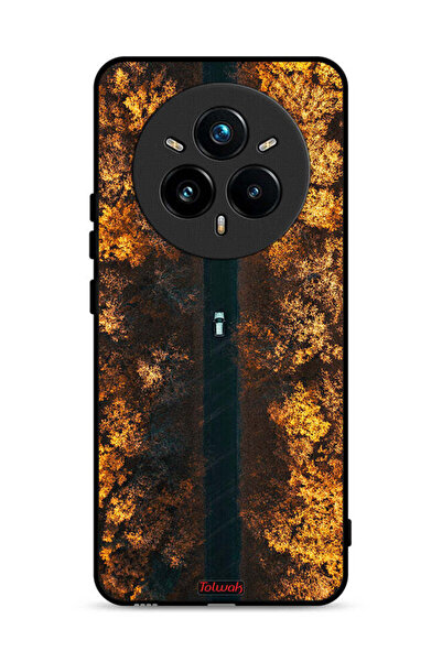 Tolwak غطاء حماية لهاتف Realme 14 Pro Plus 5G مطبوع عليه صورة طريق في أشجار ا...