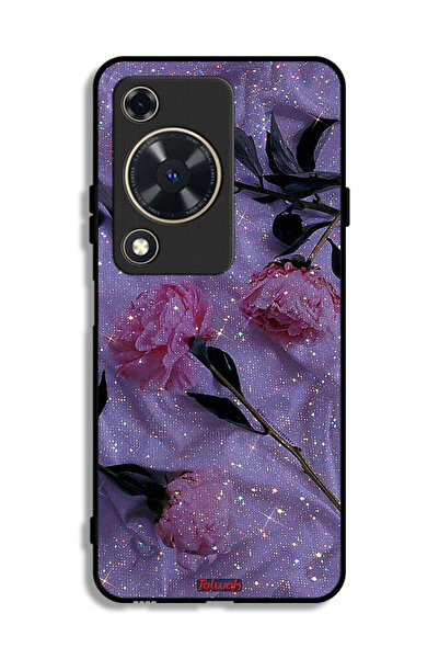 Tolwak غطاء حماية لهاتف هواوي نوفا Y63 بنقشة ورود لامعة