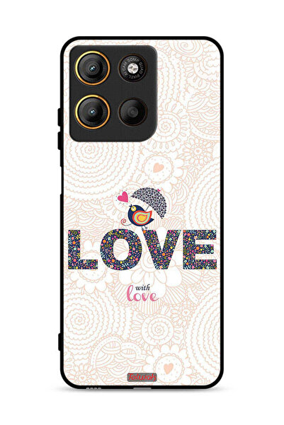 Tolwak غطاء حماية موتورولا موتو جي 15 مع شعار Love With Love