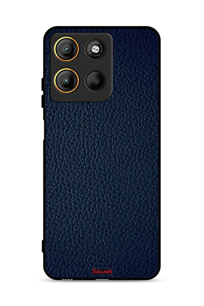 Tolwak غطاء حماية جلدي بنقشة جلدي لهاتف موتورولا موتو جي 15