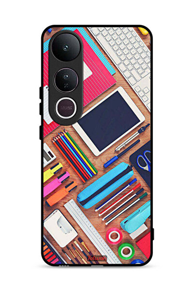 Tolwak غطاء حماية فيفو V50 لايت بتصميم فتاة هوبي ديسك