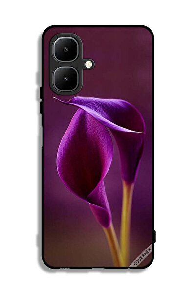 Covernex غطاء حماية لهاتف تكنو بوب 10 بزهرتين جميلتين