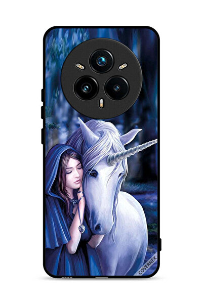 Covernex غطاء حماية لهاتف Realme 14 Pro 5G بنقشة فتاة وحيد القرن المحببة