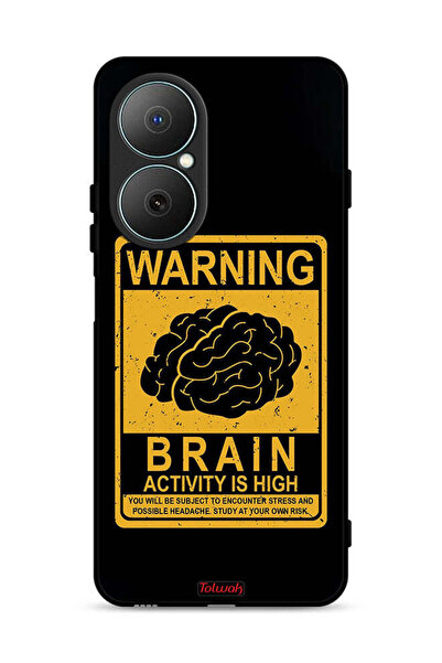 Tolwak غطاء حماية لهاتف Huawei Nova Y73 تحذير من ارتفاع نشاط الدماغ