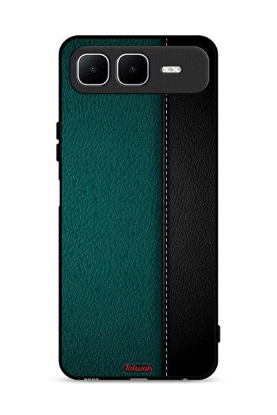 Tolwak غطاء حماية جلدي بنقشة جلد لهاتف Infinix Smart 10 Plus