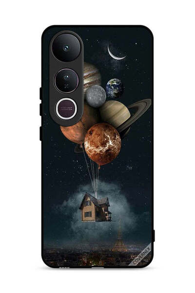 Covernex غطاء حماية لهاتف Vivo V50 Lite بتصميم Balloon Planets Takes Home