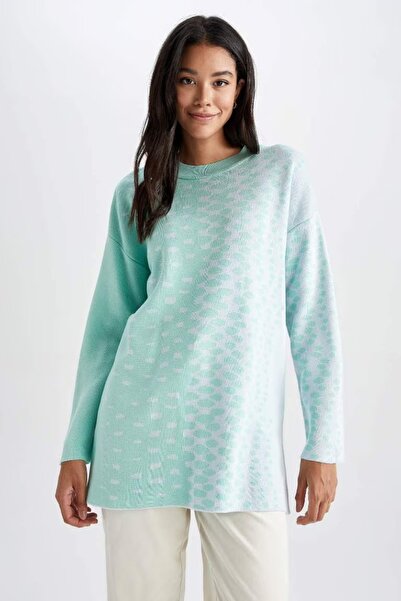 DeFacto Regular Fit Bisiklet Yaka Tunik