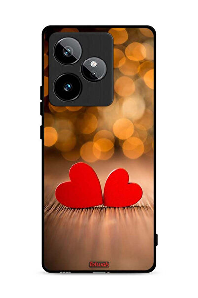 Tolwak غطاء حماية لهاتف Realme GT 7 5G برسومات قلبين جميلين