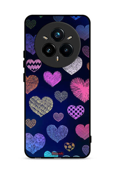 Tolwak غطاء حماية لهاتف Realme 14 Pro 5G بنقشة قلوب داجا
