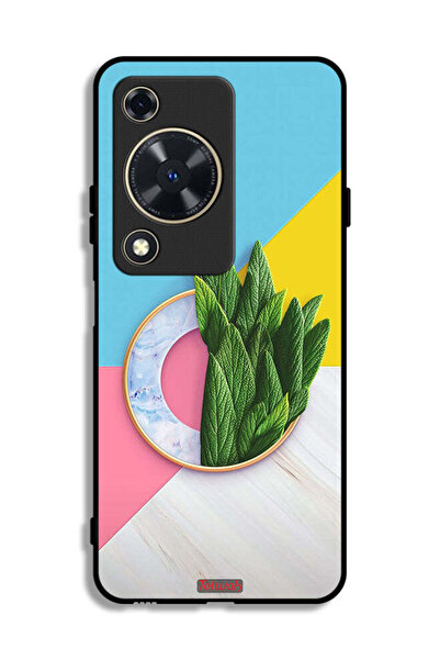 Tolwak غطاء حماية لهاتف هواوي نوفا Y72S بنقشة أوراق تجريدية