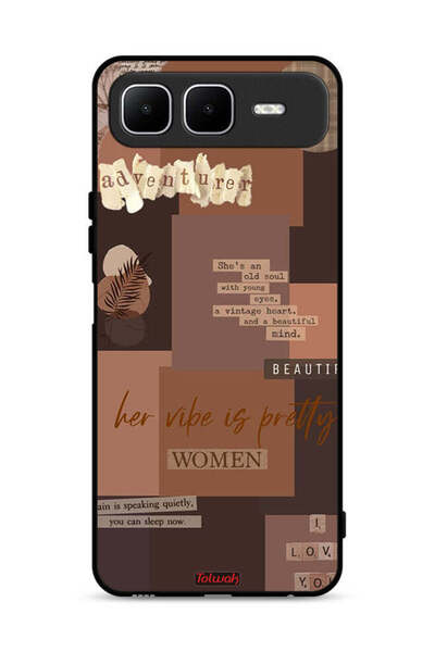 Tolwak Infinix Smart 10 Plus Protective Case Cover Adventurer Women