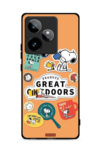 Tolwak غطاء حماية لهاتف Realme GT 7T 5G بملصقات الفول السوداني