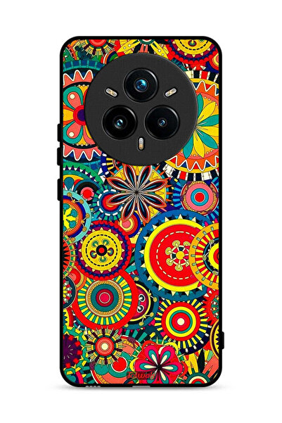 Tolwak غطاء حماية لهاتف Realme 14 Pro 5G بنمط ماندالا ملون