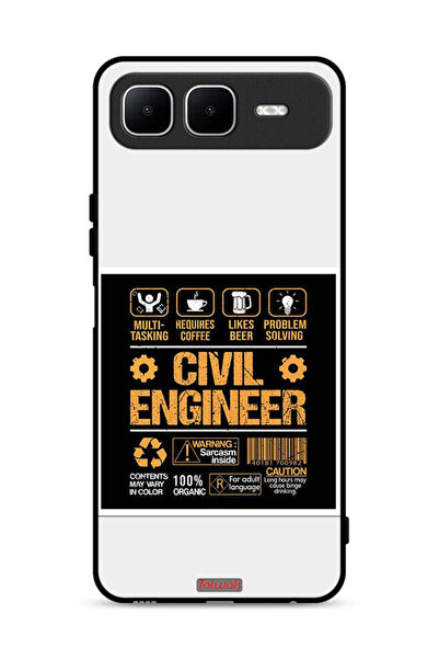 Tolwak Infinix Smart 10 Plus Protective Case Cover Civil Engineer Sticker