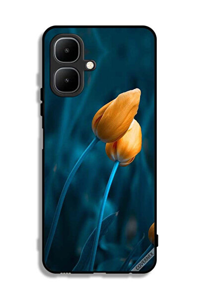 Covernex غطاء حماية لهاتف إنفينيكس سمارت 10 بزهرتين لطيفتين