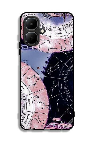 Covernex غطاء حماية لهاتف تكنو بوب 10 بخلفية بأبراج وأبراج فلكية