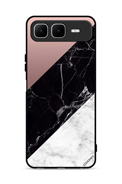 Covernex غطاء حماية لهاتف إنفينيكس سمارت ١٠ بلس بنمط مزيج من الرخام والبساطة