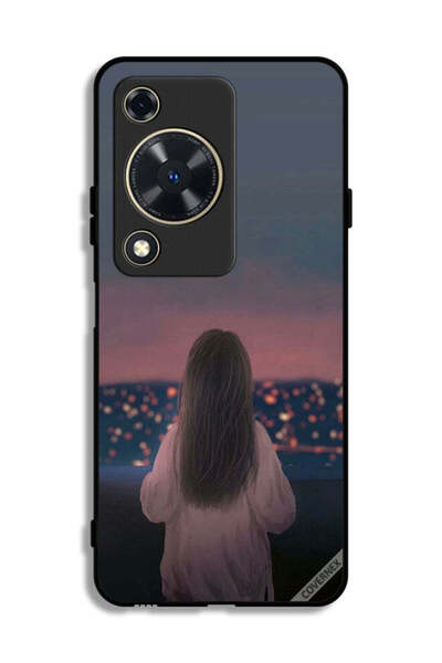 Covernex غطاء حماية لهاتف هواوي نوفا Y63 بنقشة فتاة واقفة