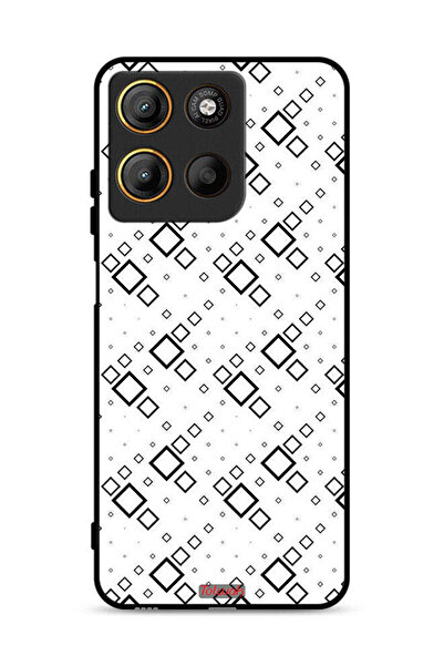 Tolwak غطاء حماية موتورولا موتو جي 15 بتصميم مربع تجريدي رقمي