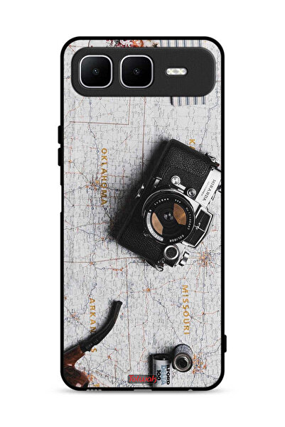 Tolwak Infinix Smart 10 Plus Protective Case Cover Vintage Camera