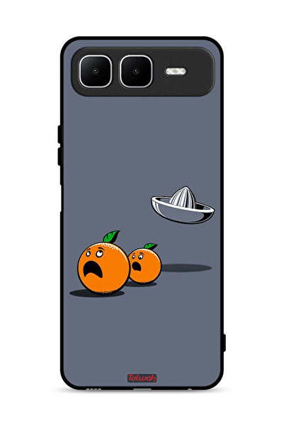 Tolwak غطاء حماية لهاتف Infinix Smart 10 Plus بتصميم فني رقمي بسيط وفكاهي