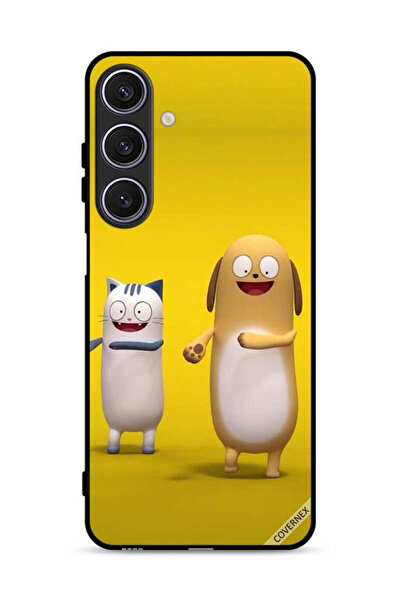 Covernex غطاء حماية لهاتف Samsung Galaxy A17 قصة قطة وكلب