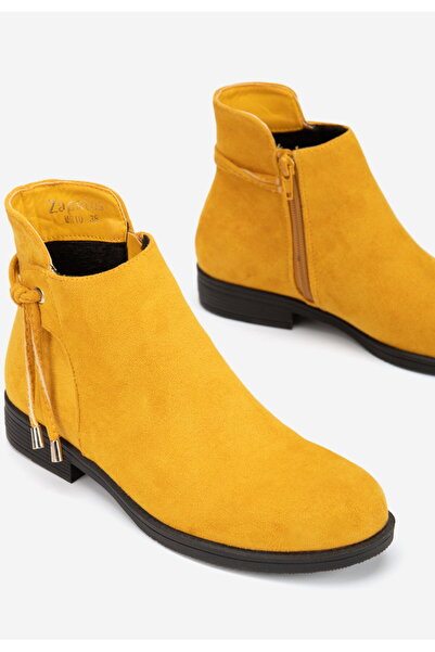 B T Shoes Žlutá dámské kotníkové boty Dezara