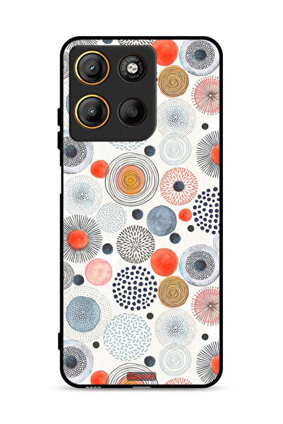 Tolwak غطاء حماية لهاتف موتورولا موتو جي 15 بنقشة زهور قطنية