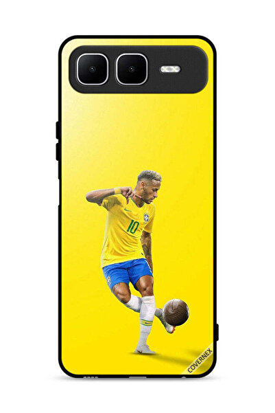 Covernex غطاء حماية لهاتف إنفينيكس سمارت ١٠ بلس، نيمار مع كرة قدم