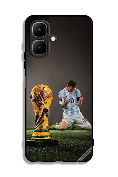 Covernex غطاء حماية لهاتف تكنو بوب 10 بتصميم ليو ميسي وكأس الفيفا