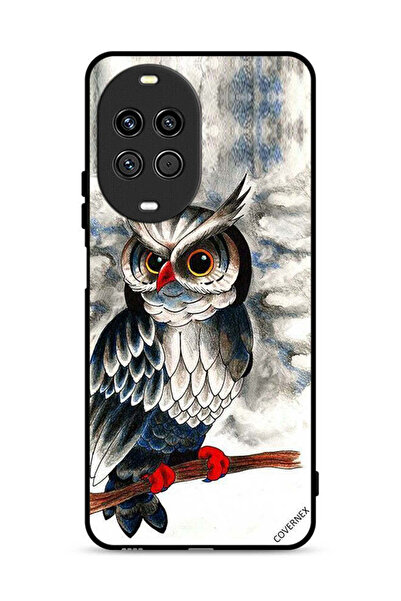 Covernex غطاء حماية لهاتف هواوي نوفا 14 ألترا 5G برسومات بومة فنية