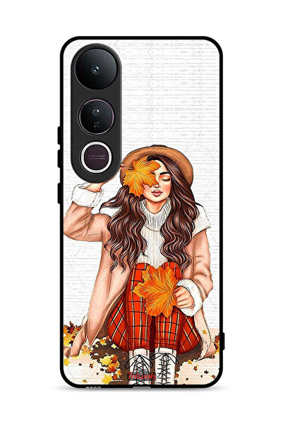 Tolwak غطاء حماية لهاتف Vivo V50 Lite يحمل صورة أوراق الخريف