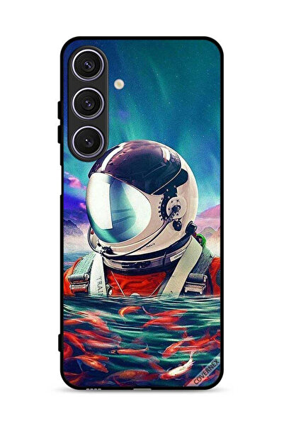 Covernex غطاء حماية لهاتف سامسونج جالاكسي A17 بتصميم رائد فضاء في بحر الأسماك