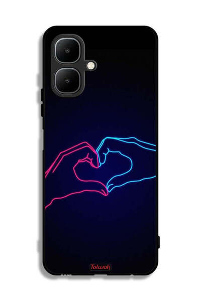 Tolwak غطاء حماية لهاتف إنفينيكس سمارت 10 بتصميم يد تلامس القلب