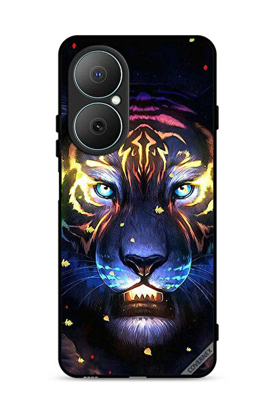 Covernex غطاء حماية لهاتف هواوي نوفا Y73 بتصميم أسد ومشبك فني