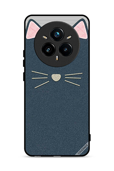 Covernex غطاء حماية لهاتف Realme 14 Pro Plus 5G بنقشة جلد قطة فنية