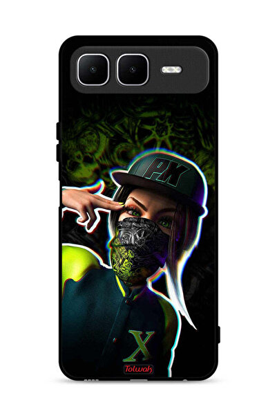 Tolwak غطاء حماية لهاتف إنفينيكس سمارت ١٠ بلس برسومات فنية جمالية للبنات