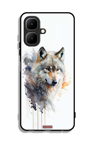 Tolwak غطاء حماية من إنفينيكس سمارت ١٠ بتصميم فن تجريدي للذئب